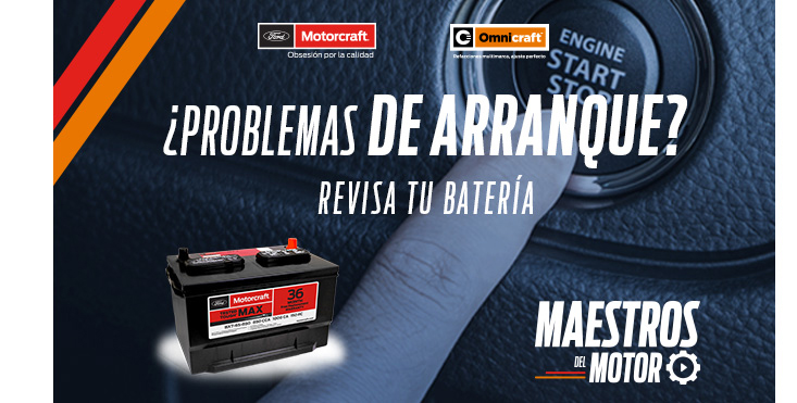 Un Maestro del Motor sabe que un Acumulador Motorcraft es Base de un Sistema Eléctrico Confiable